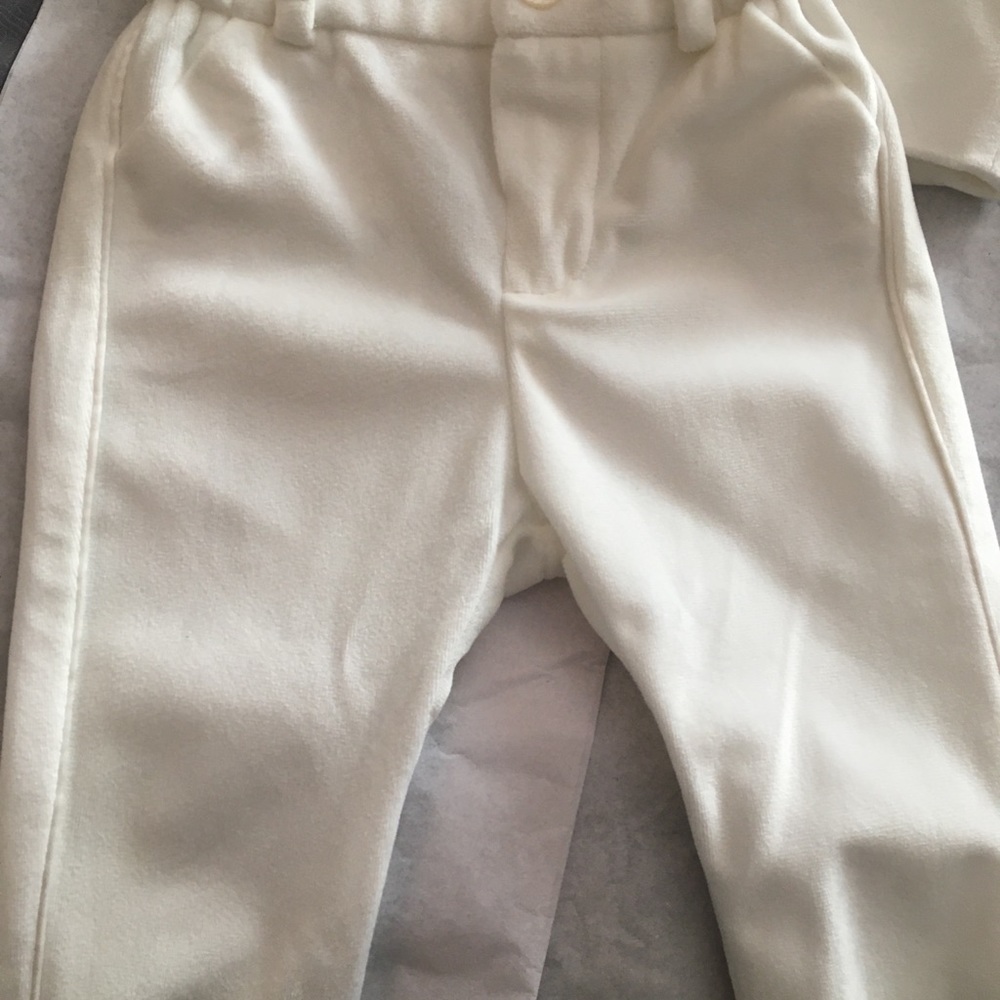 My Little Shop Mayoral newborn white suit